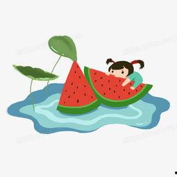 手绘吃瓜头像,趣味横生的夏日风情